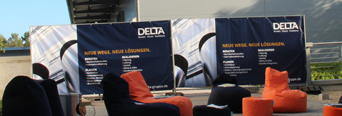 Bauzaunbanner Deltagroup