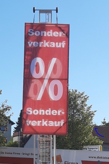 Mesh Banner Sonderverkauf